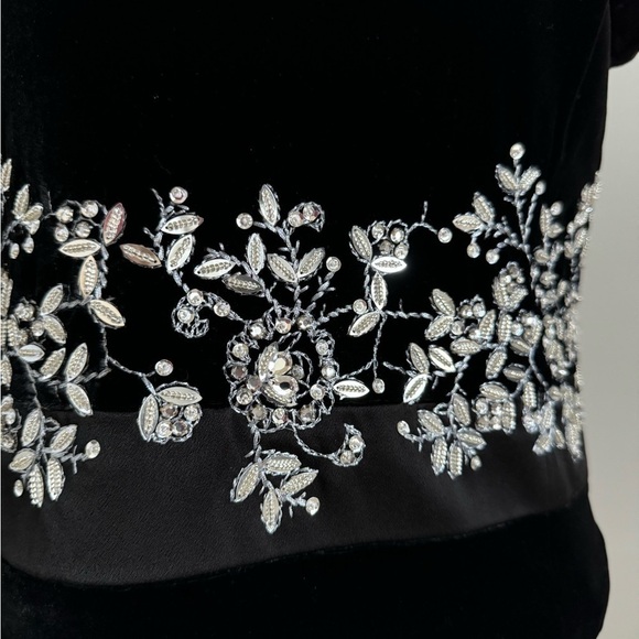 Talbots Short Sleeve Velvet Top Size 4 - Picture 2 of 8